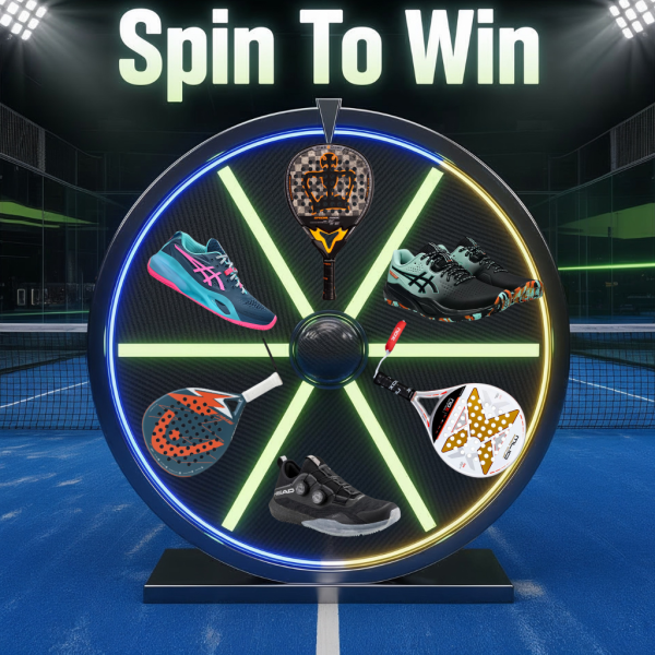 SPIN 2 WIN - WIN THE LATEST PADEL GEAR INSTANTLY - £2000 Padel Prizes - £50 Premium Balls End Prize